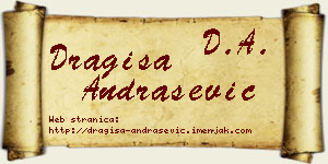 Dragiša Andrašević vizit kartica